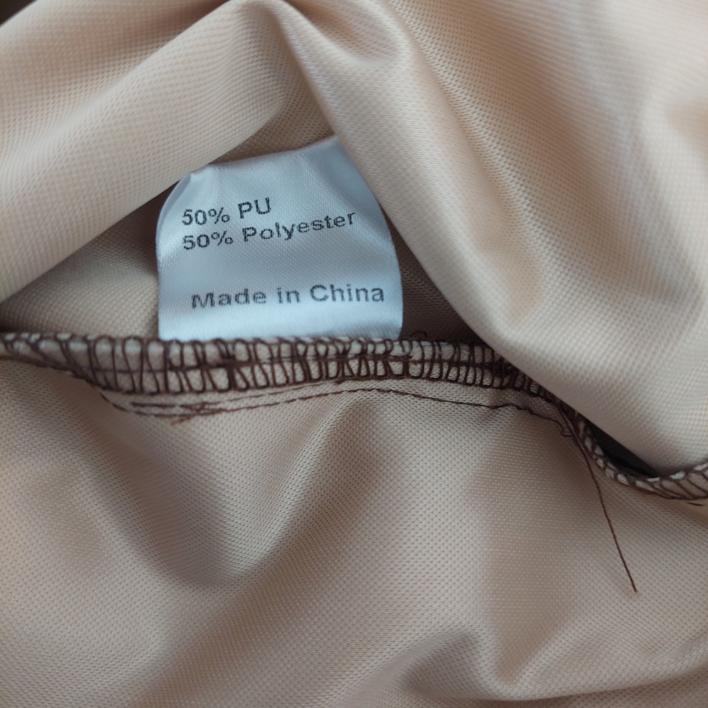 NWT Princess Polly Brown Faux Leather High Rise Straight Leg Pants - Size 4 - Picture 9 of 10